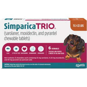 SIMPARICA TRIO 5.1-10K 12MG