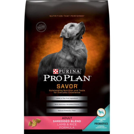 PROPLAN SAVOR AD SHREDDED LAMB & RICE 18LB