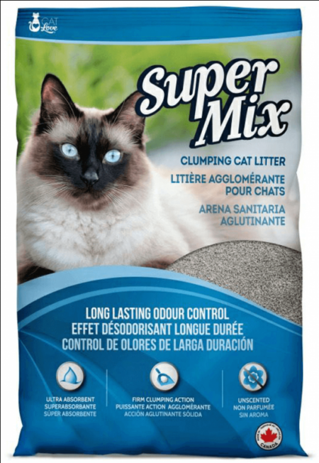 ARENA PARA GATO SUPER MIX (BENTONITE, 40LB)