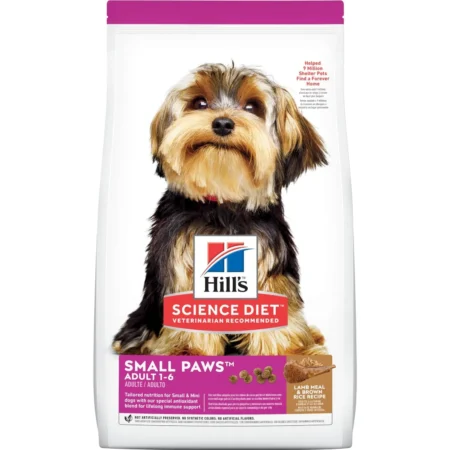 HILL'S CANINE ADULT SMALL PAWS LAMB & BR 4.5 LB