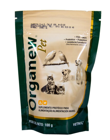 Organew Suplemento De Prebiótico Y Probióticos Para Mascotas 100gr