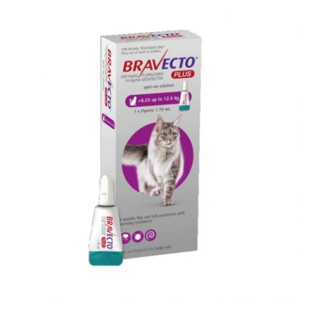 Bravecto PLUS 6.25-12.5 kg/13.78-27 .56lb