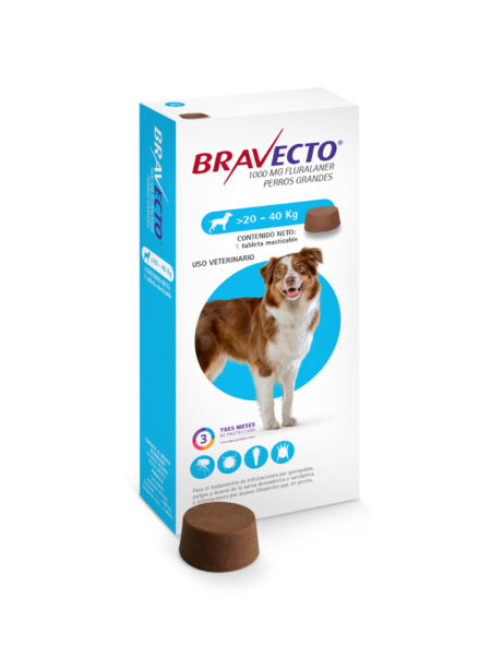 Bravecto 20-40kg/44-88lb,Garrapatas ,Antipulgas y Sarnas Para Perros