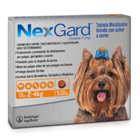 Nexgard 2-4kg/4-8lb Antigarrapatas Y Antipulgas